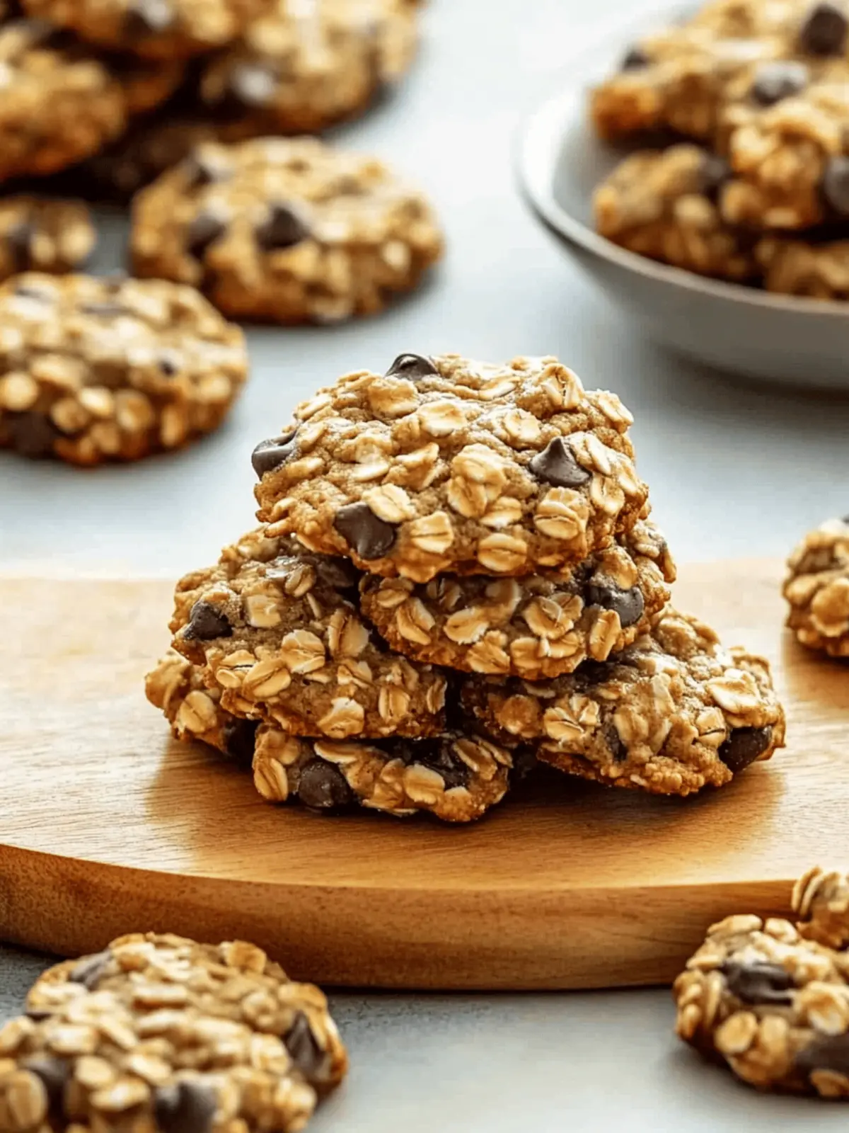 Healthy Banana Oatmeal Cookies  