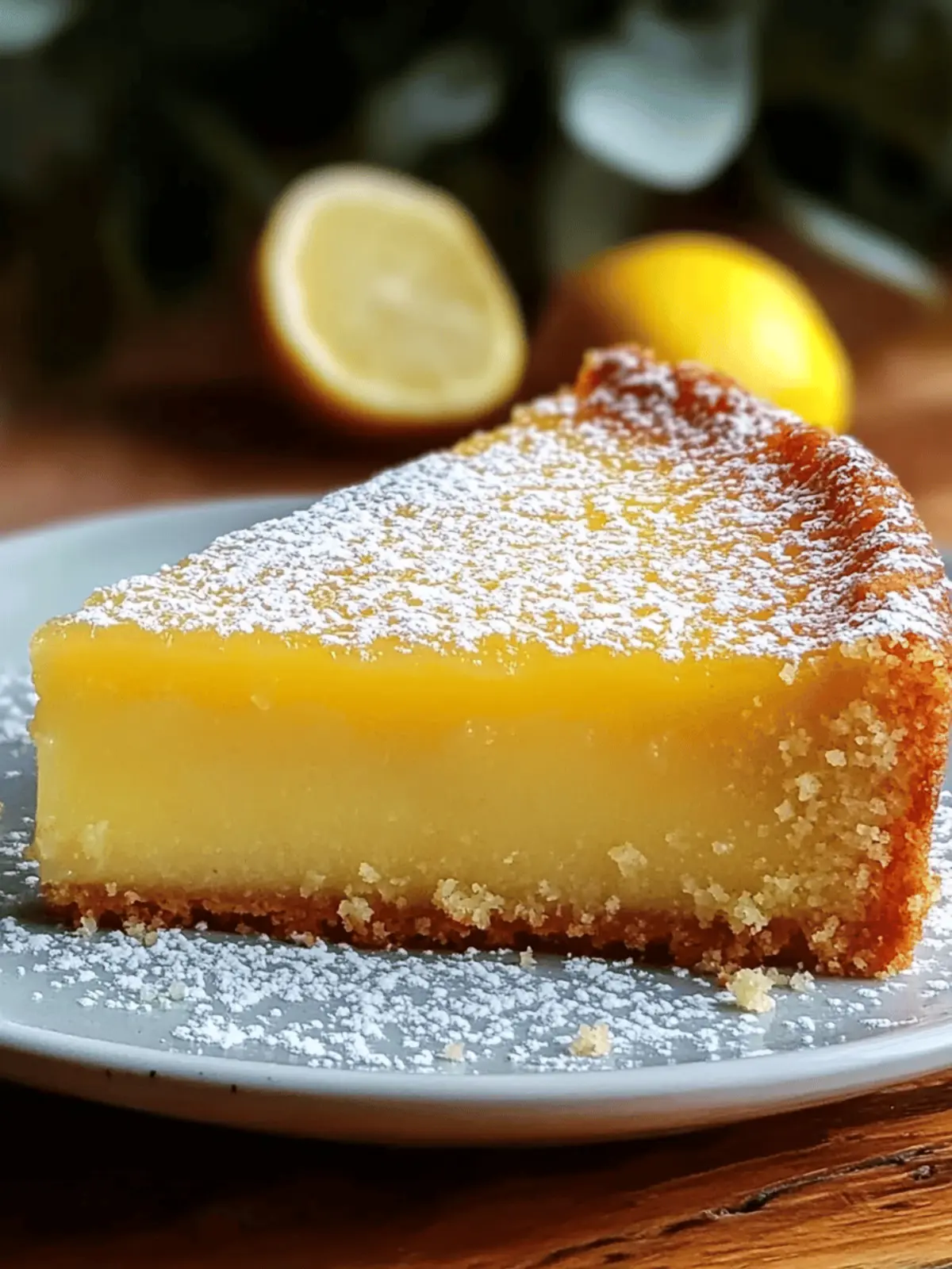 Italian Grandma s Lemon Custard Cake