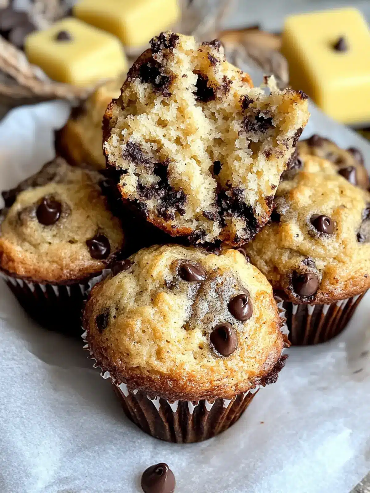 Bakery-Style Brown Butter Chocolate Chip Muffins
