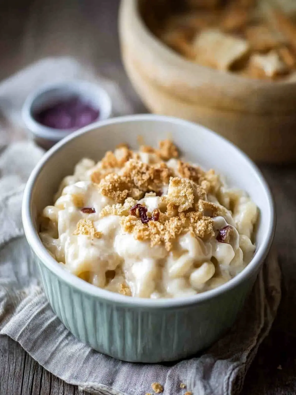 Creamy Brie Four Cheese Mac and Cheese with Buttery Ritz Crackers