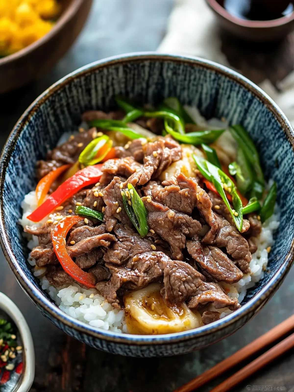 Gyudon (Japanese Beef Rice Bowl)