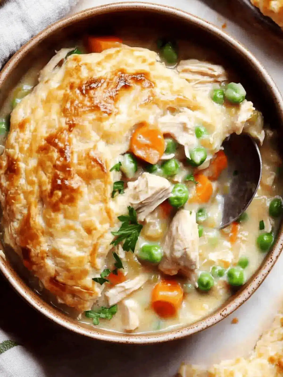 Cozy Crustless Chicken Pot Pie Soup in Under 30 Minutes 4 Crustless Chicken Pot Pie