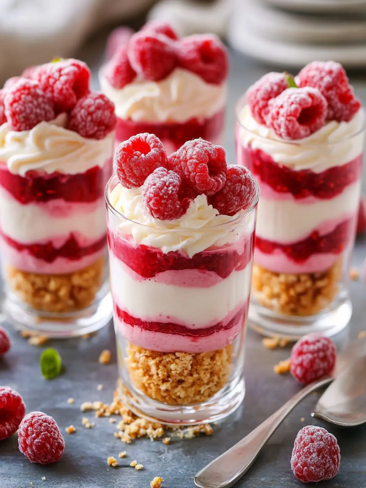 Raspberry Cheesecake Parfaits