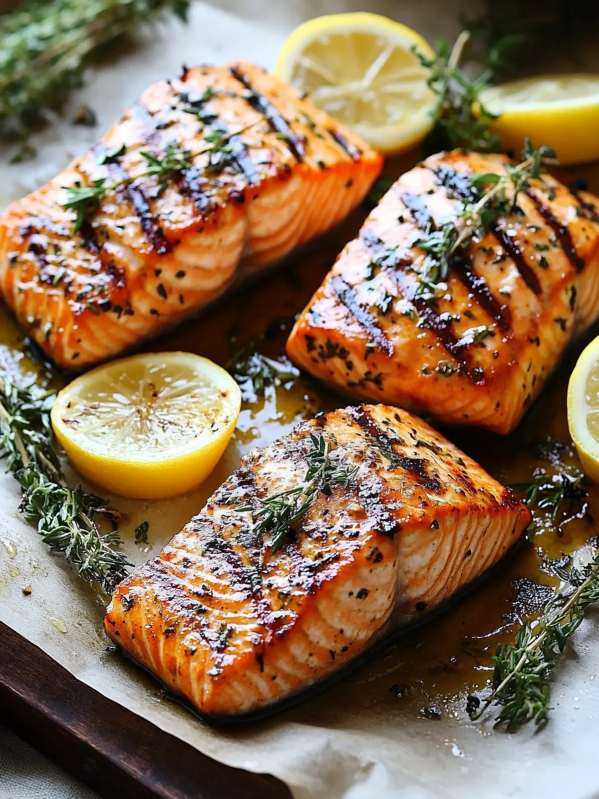 Lemon Herb Grilled Salmon