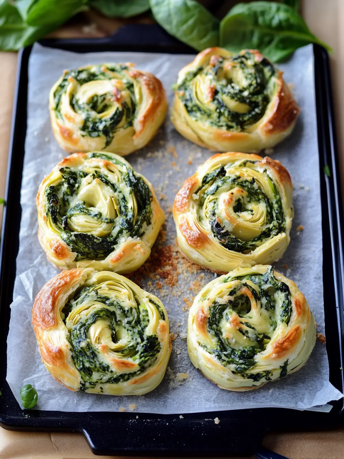Spinach Artichoke Swirls
