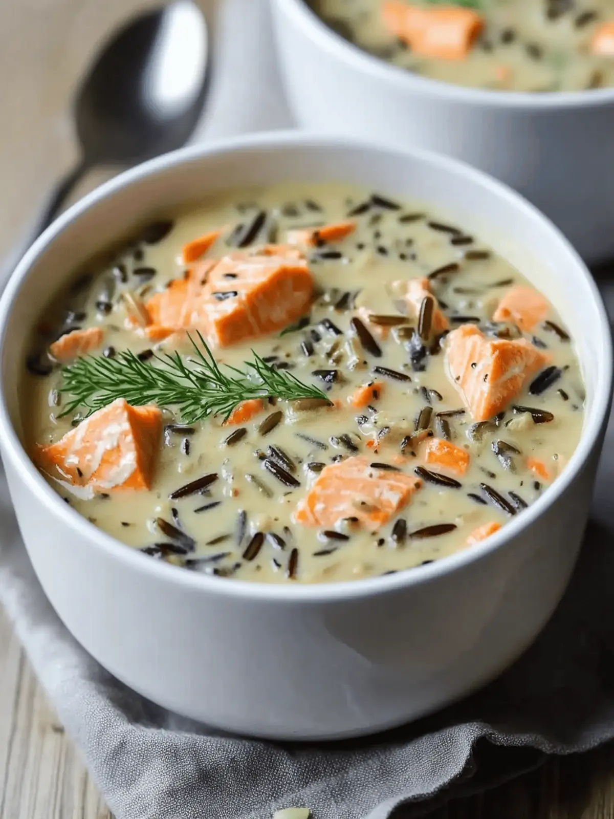 Creamy Salmon Wild Rice Soup