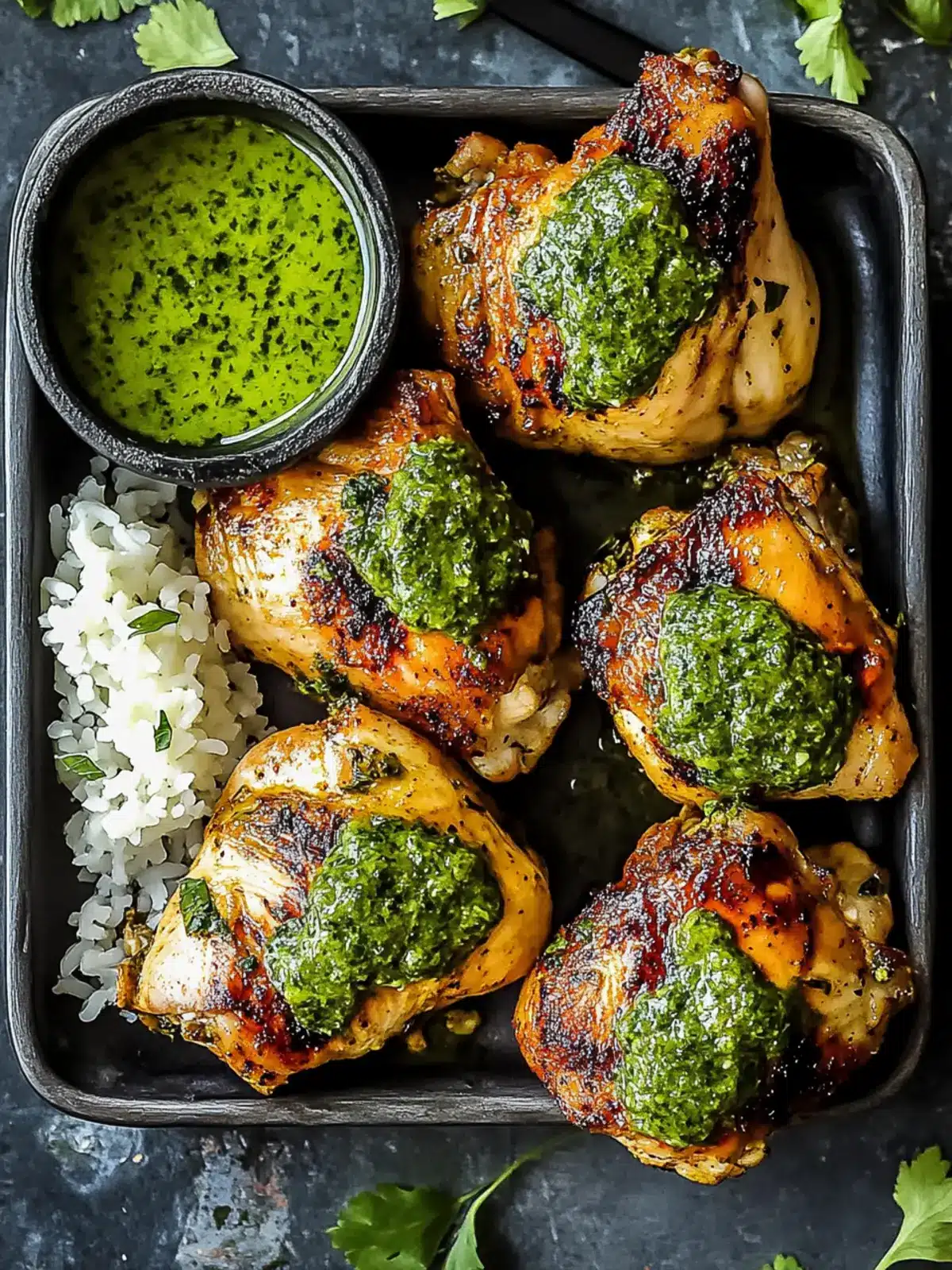 Chicken with Green Sauce for Delicious Flavor