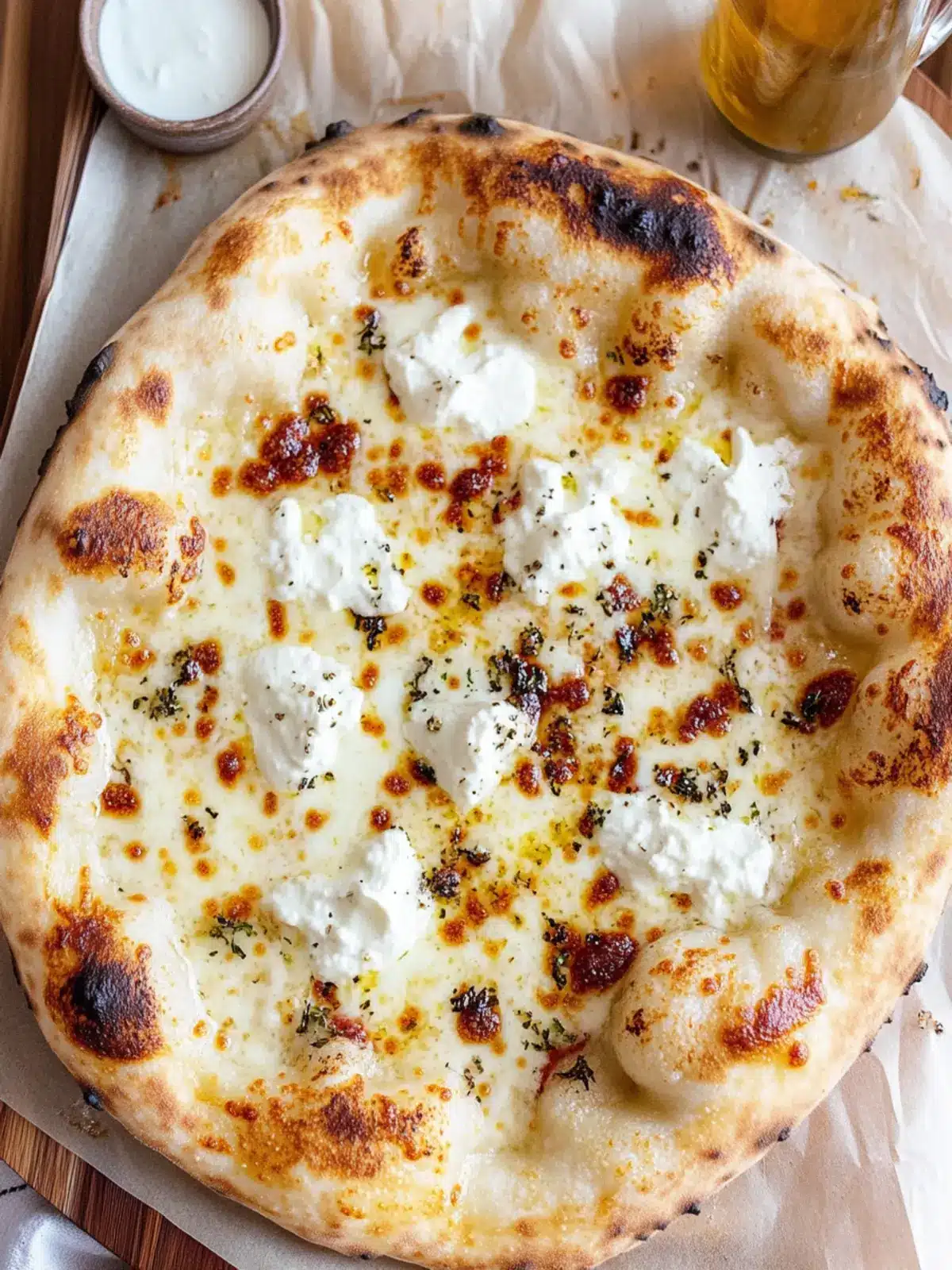 white sauce pizza