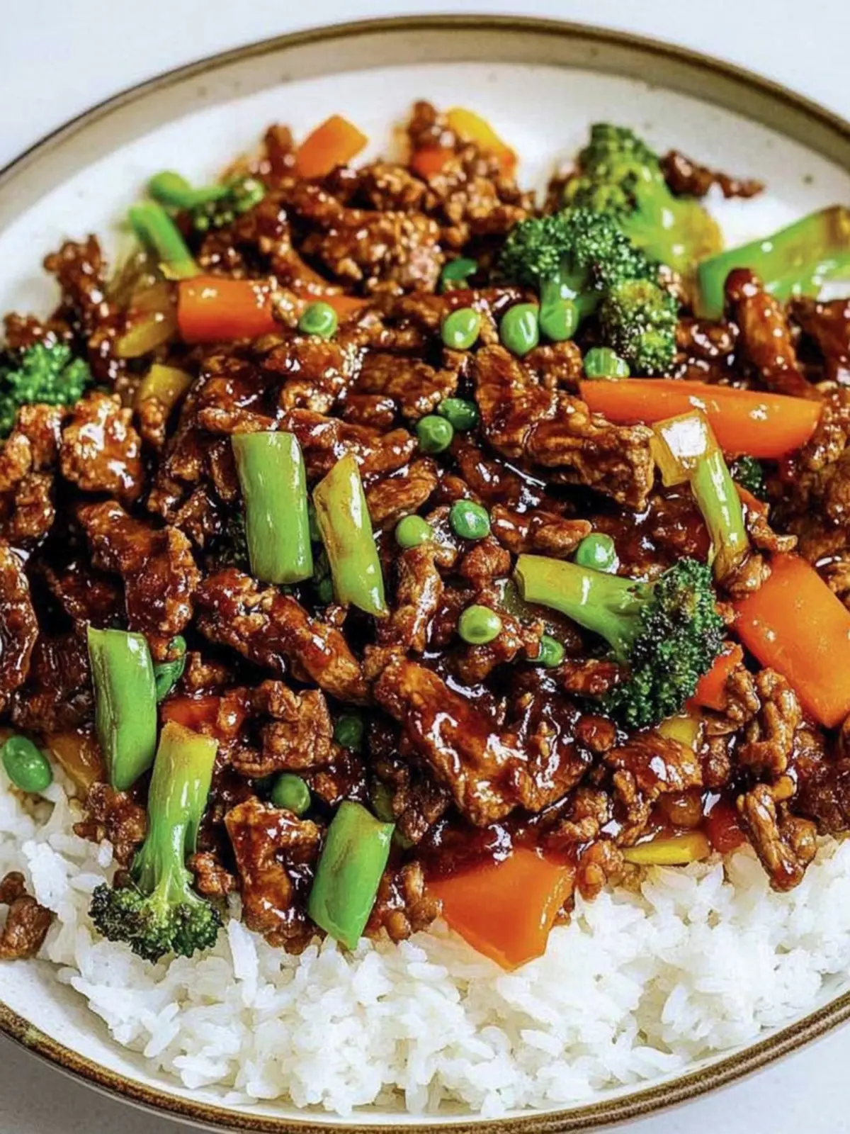 One-pan teriyaki beef and rice