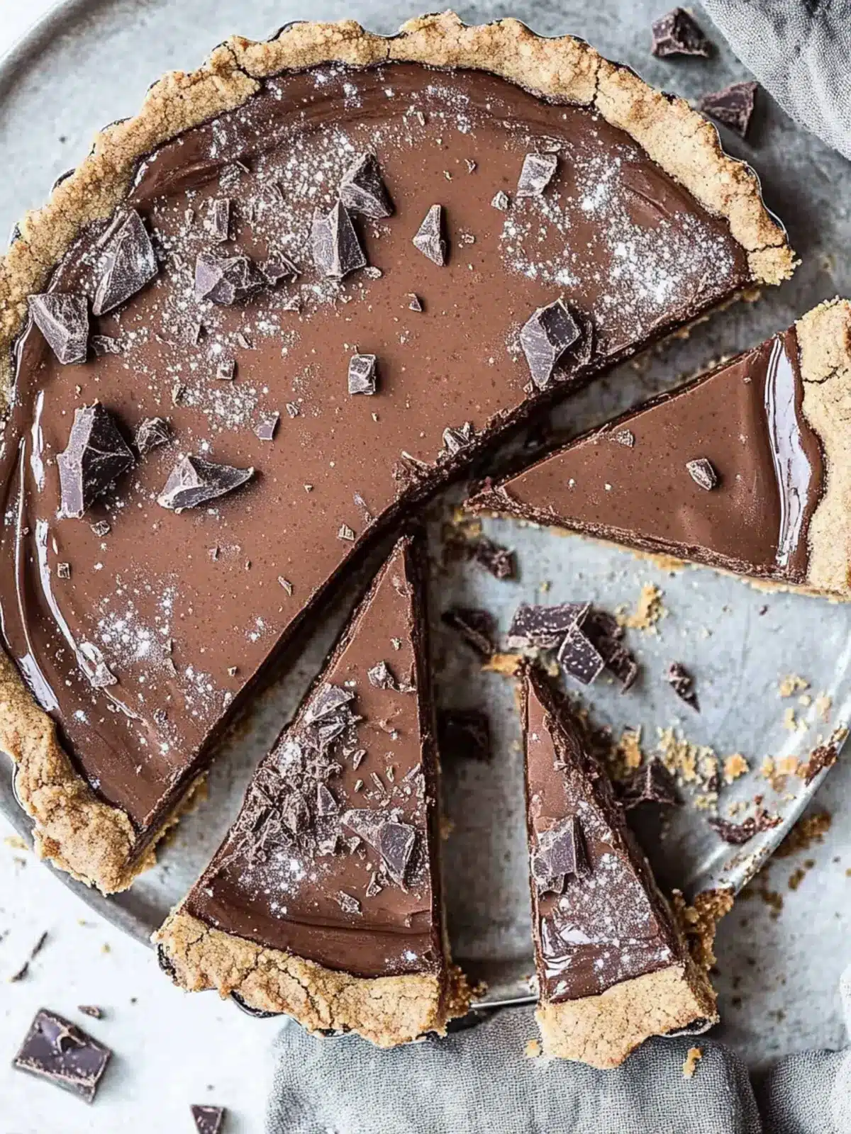 Double Chocolate Cookie Dough Tart