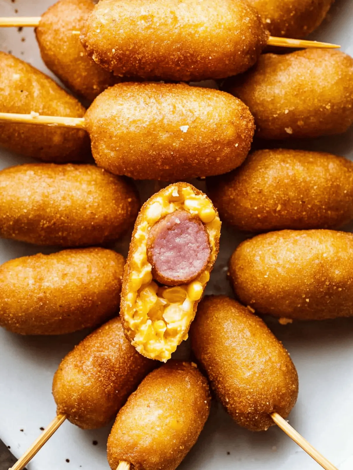 Homemade Mini Corndogs