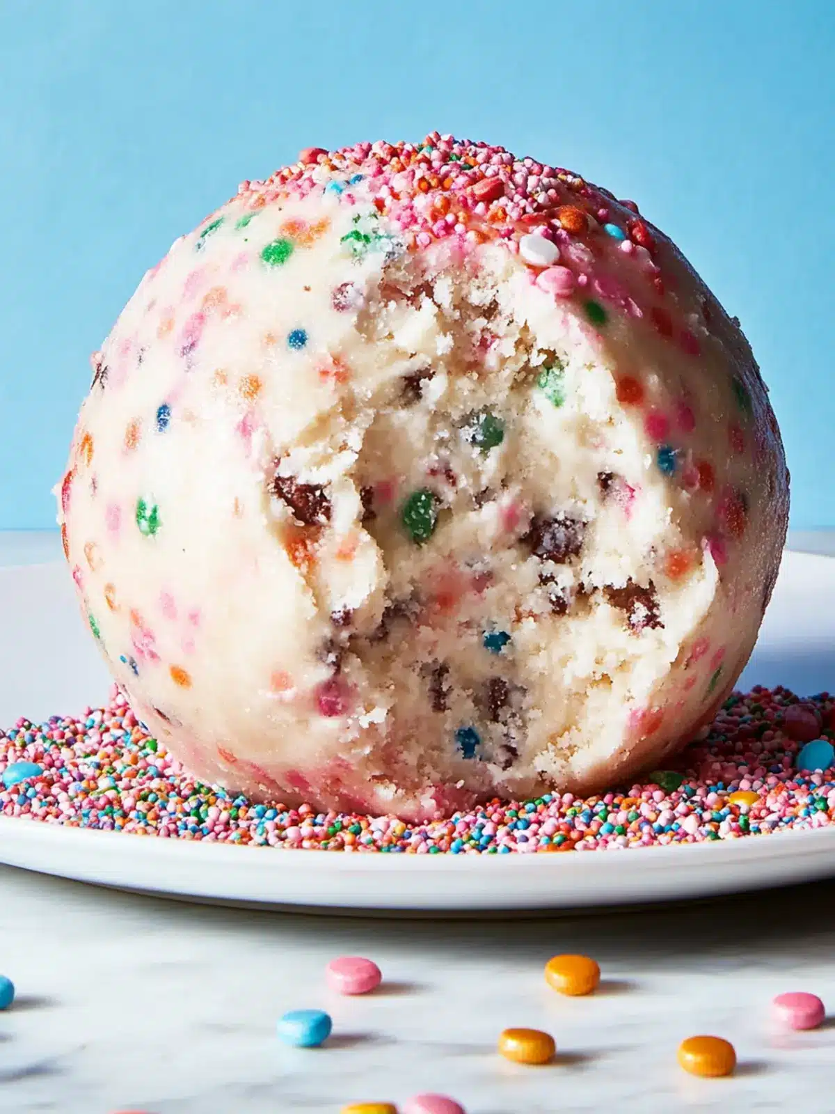 Confetti Cookie Dough Ball
