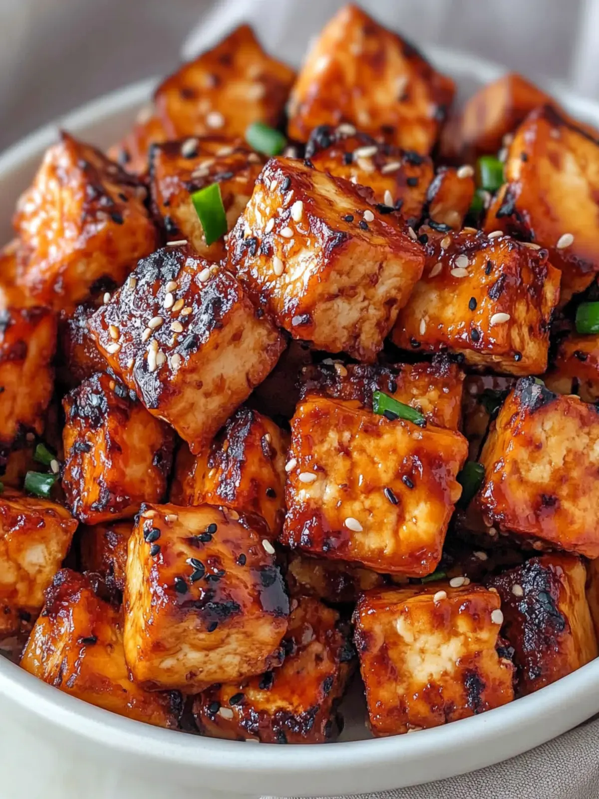 Air Fried Miso Sesame Tofu