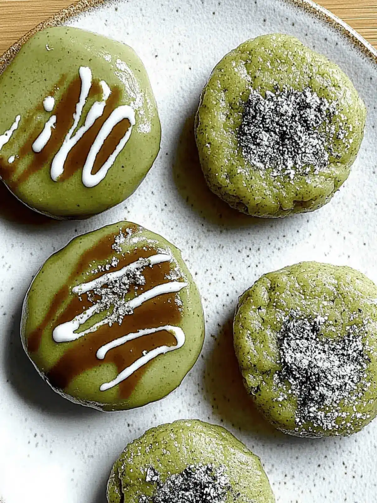 Chewy Matcha Mochi Bites