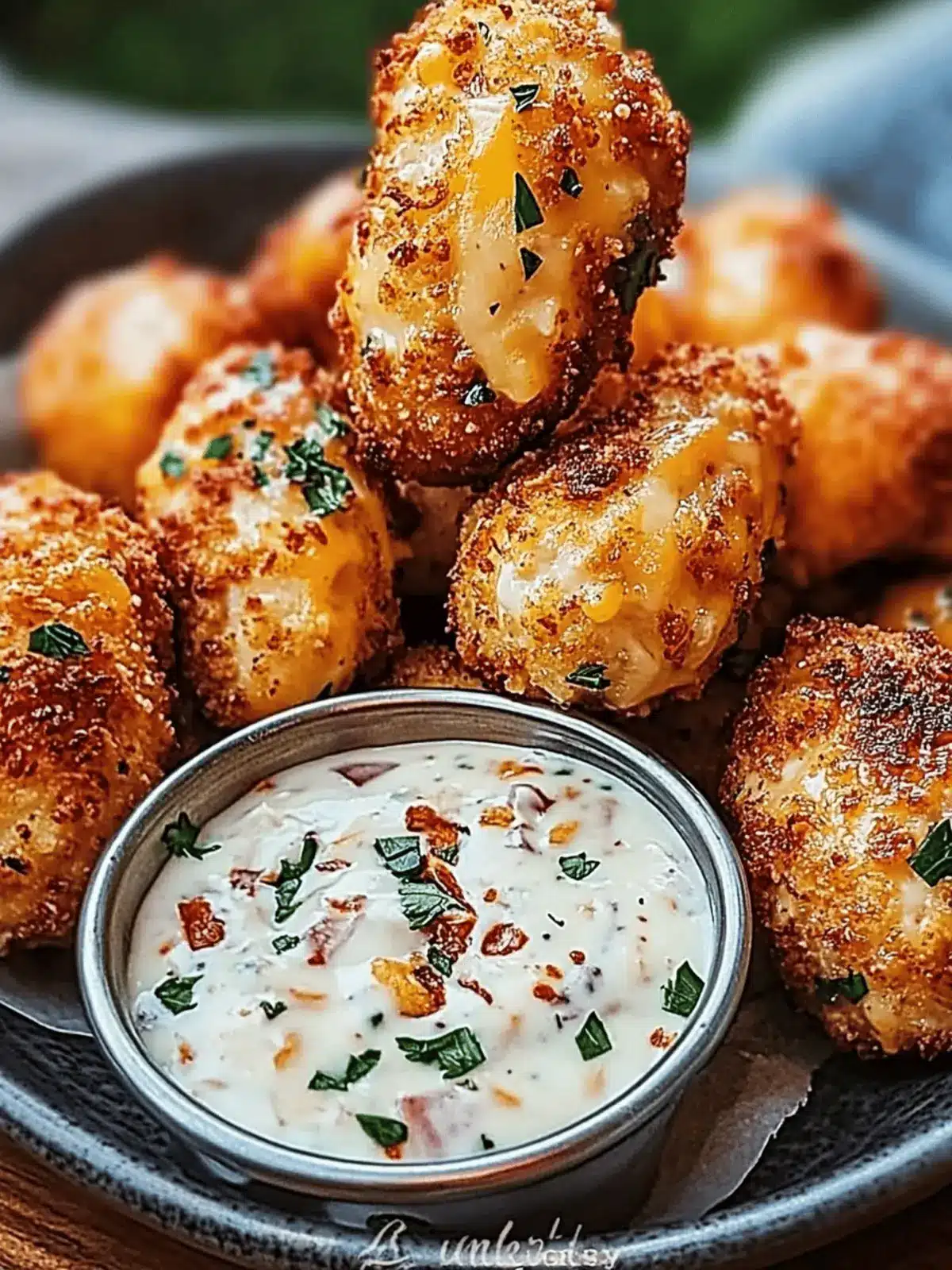 Cheesy Jalape o Ranch Chicken Poppers with a Dip You'll Love 3 Cheesy Jalape o Ranch Chicken Poppers with a Creamy Dip