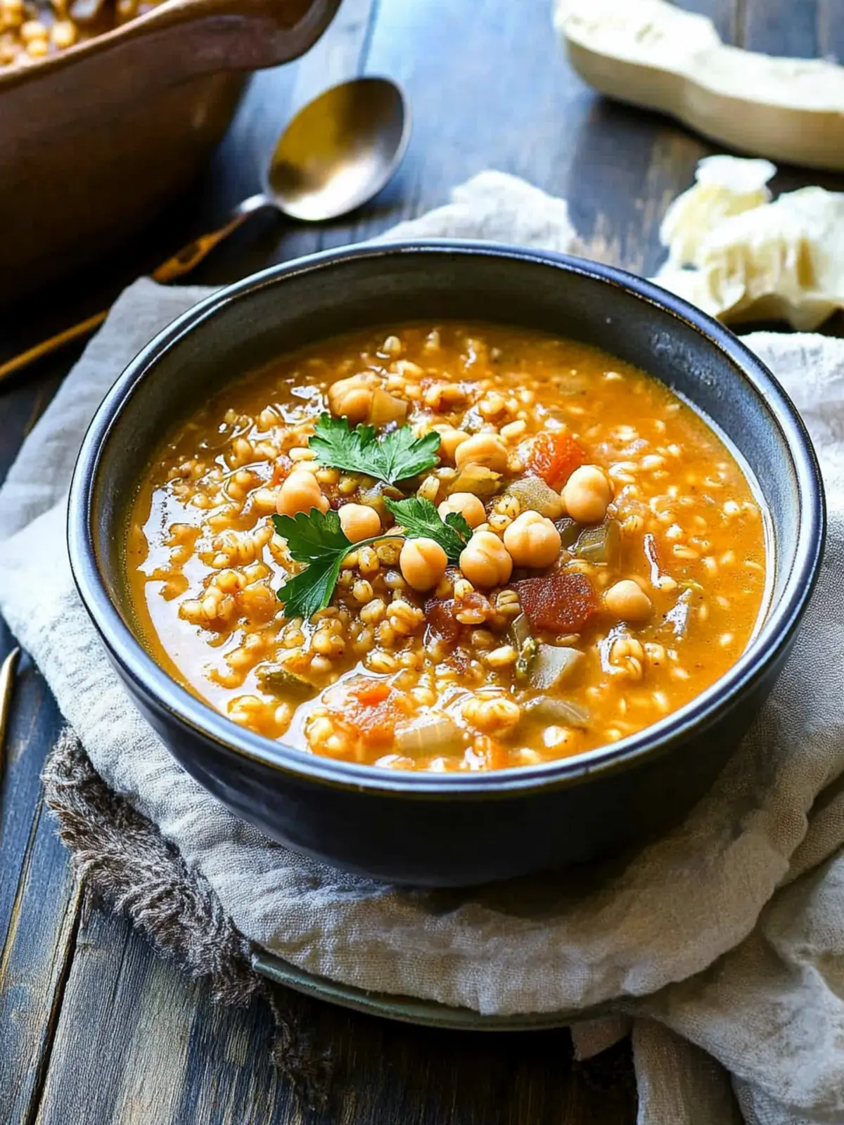 Chickpea & Farro Soup {Zuppa di Ceci e Farro}