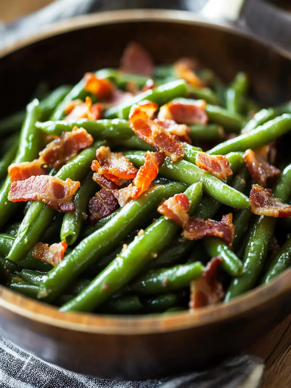 Easy Green Beans with Bacon