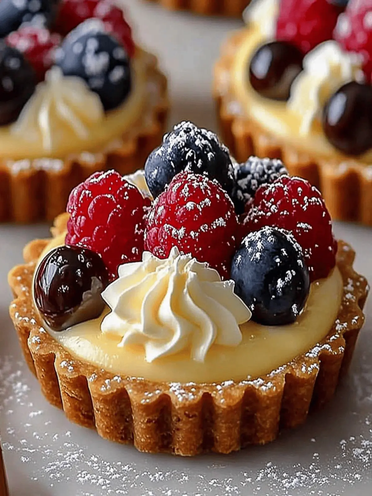 Elegant White Chocolate Mousse Tartlets