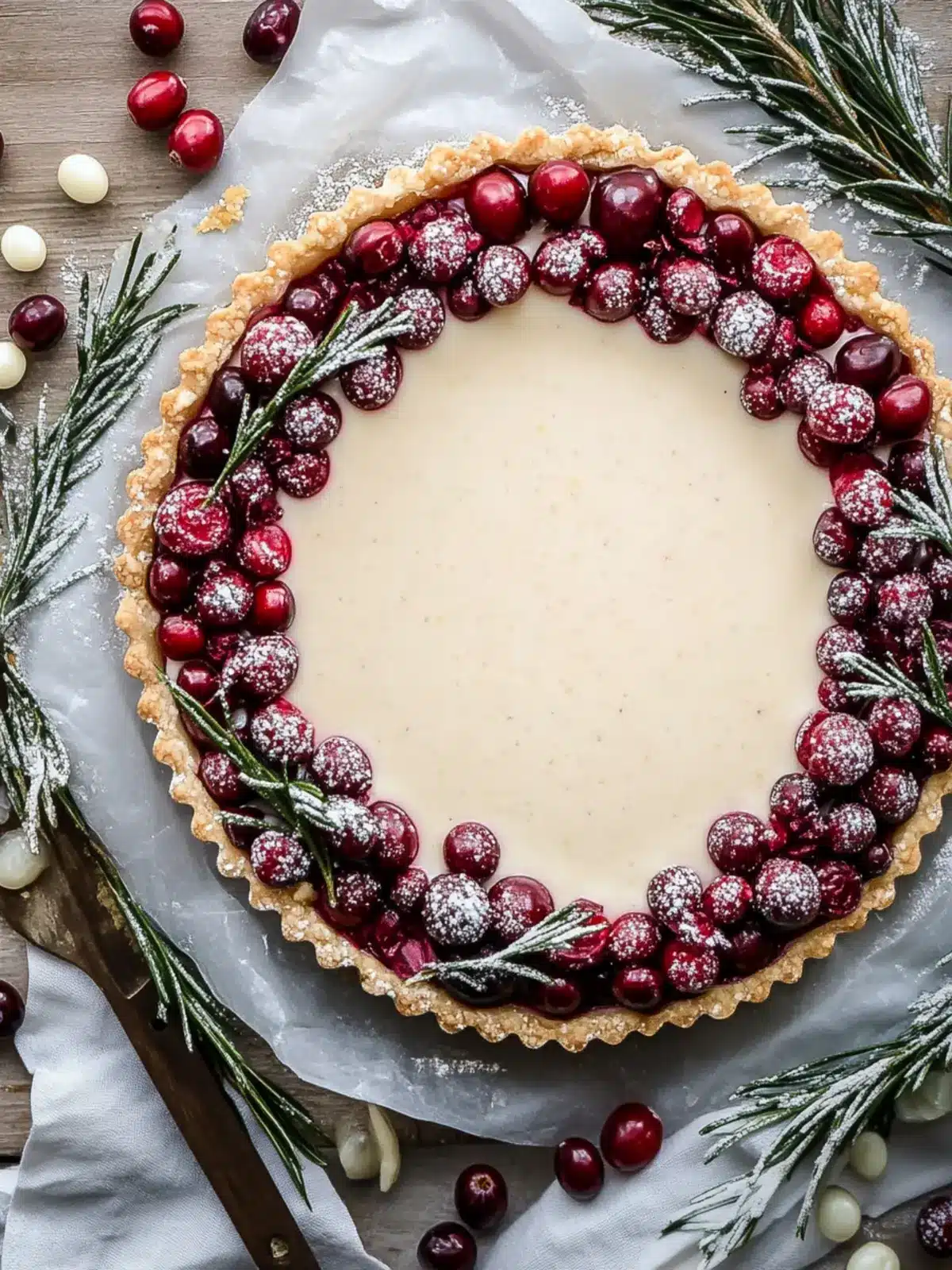 White Chocolate Cranberry Tart