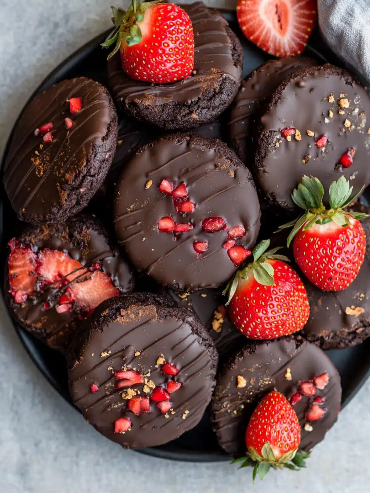 Chocolate Covered Strawberry Cookies