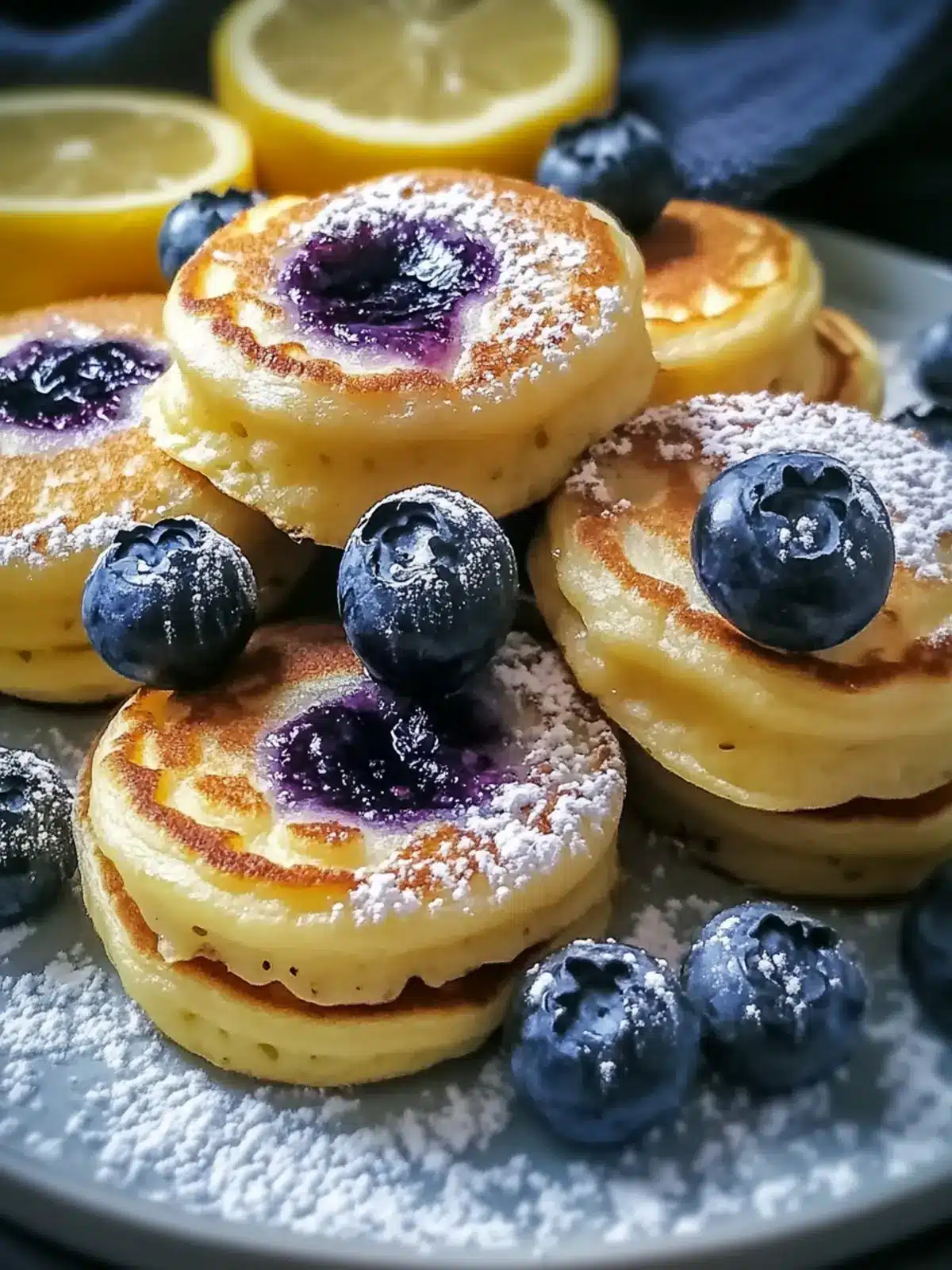 Blueberry Lemon Pancake Bites
