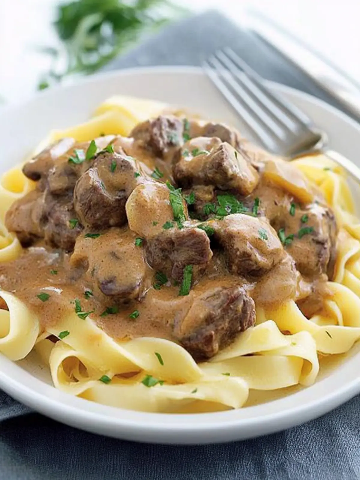 Beef stroganoff
