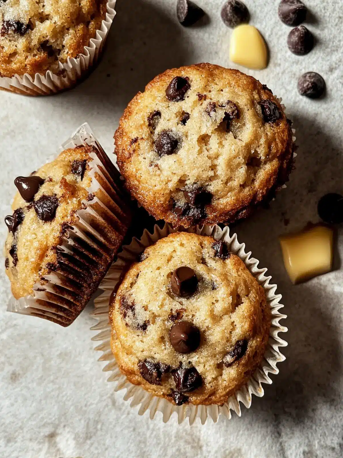 Bakery-Style Brown Butter Chocolate Chip Muffins