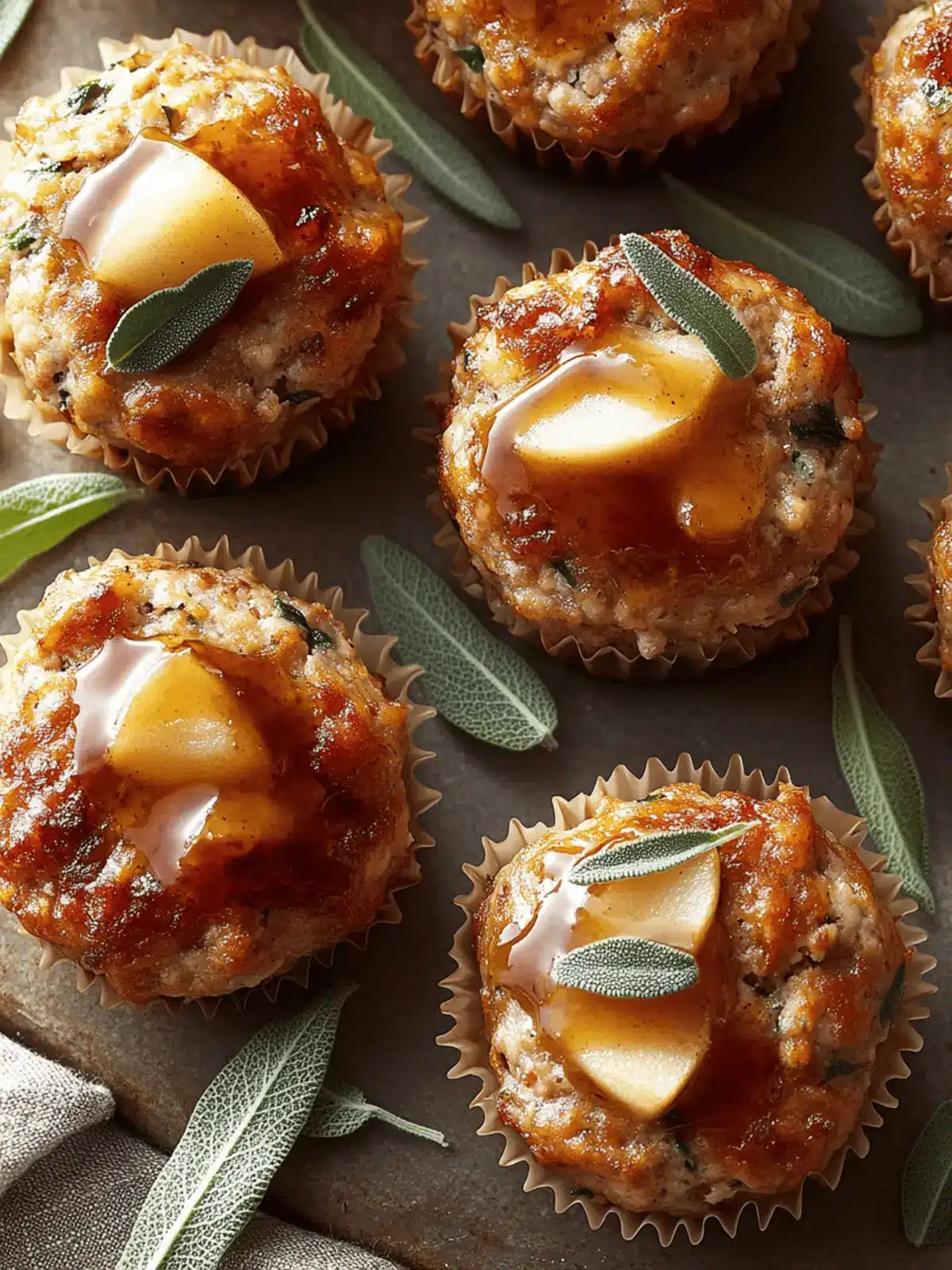 Cozy Apple & Sage Turkey Meatloaf Muffins for Fall Bliss 2 Apple & Sage Turkey Meatloaf Muffins