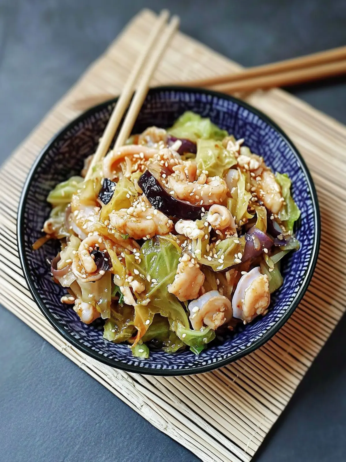 Cabbage and Squid Stir Fry