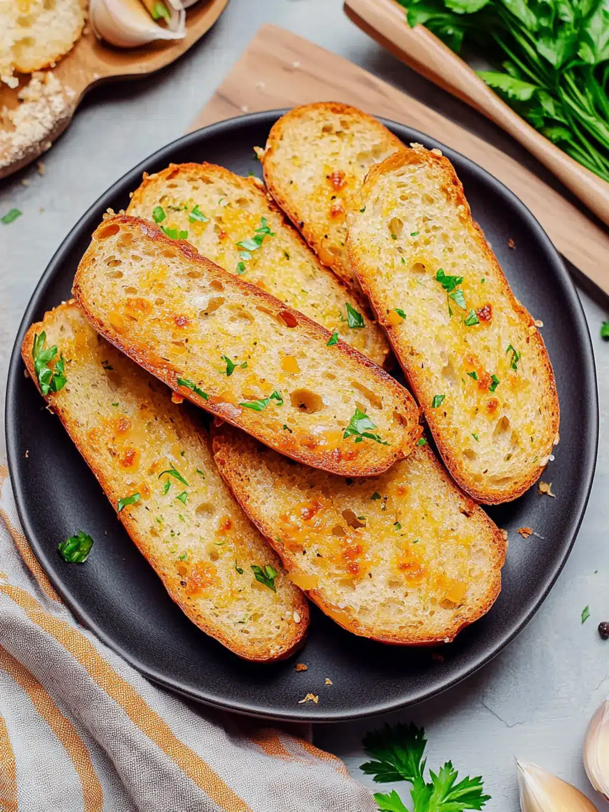 Crispy Air Fryer Garlic Bread