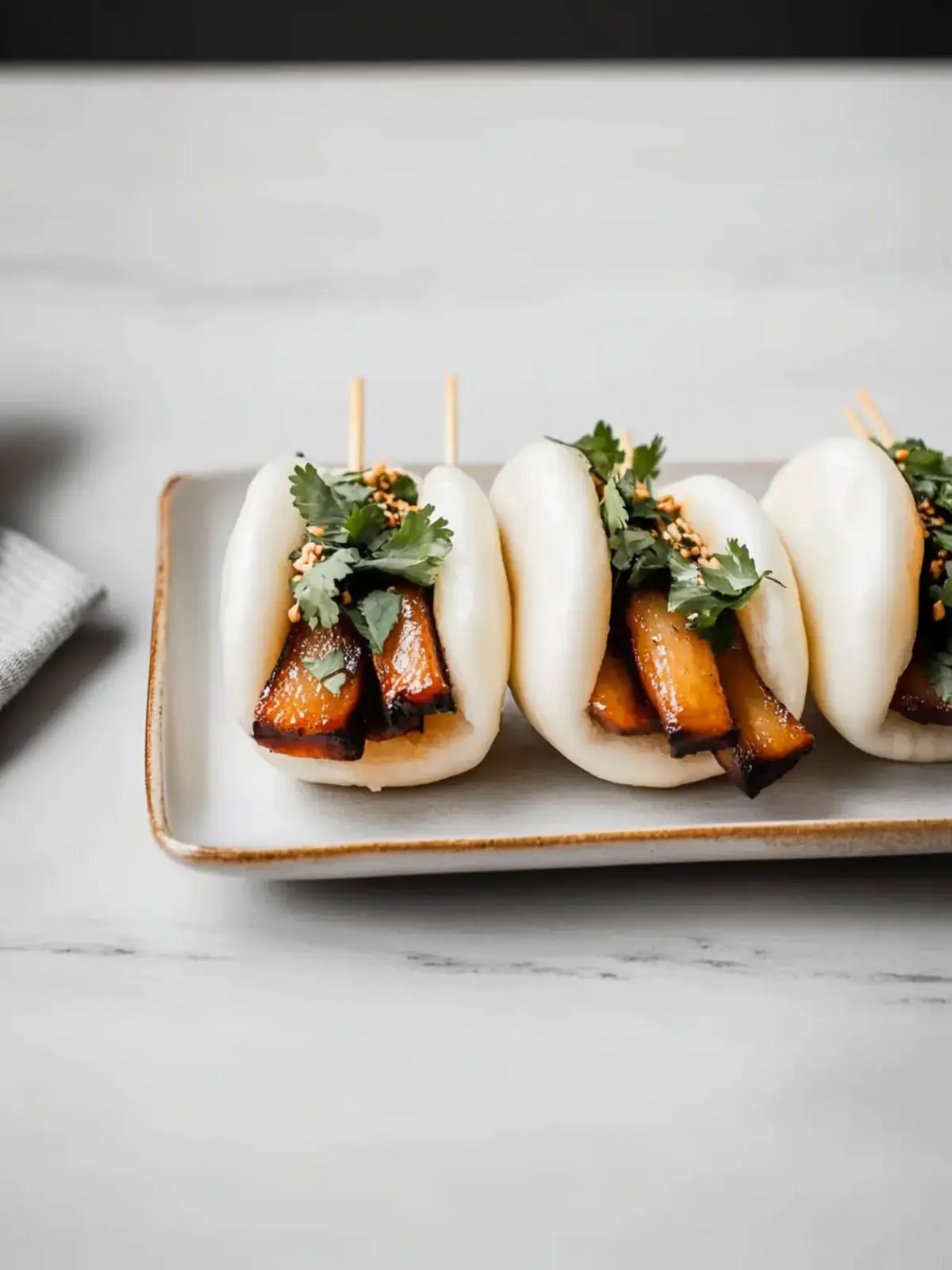 Spicy Korean Pork Belly Bao Bun