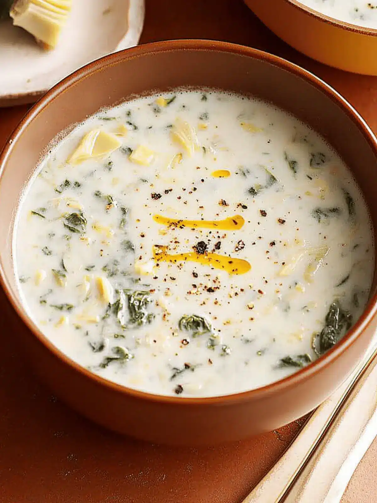 Spinach Artichoke Dip Soup