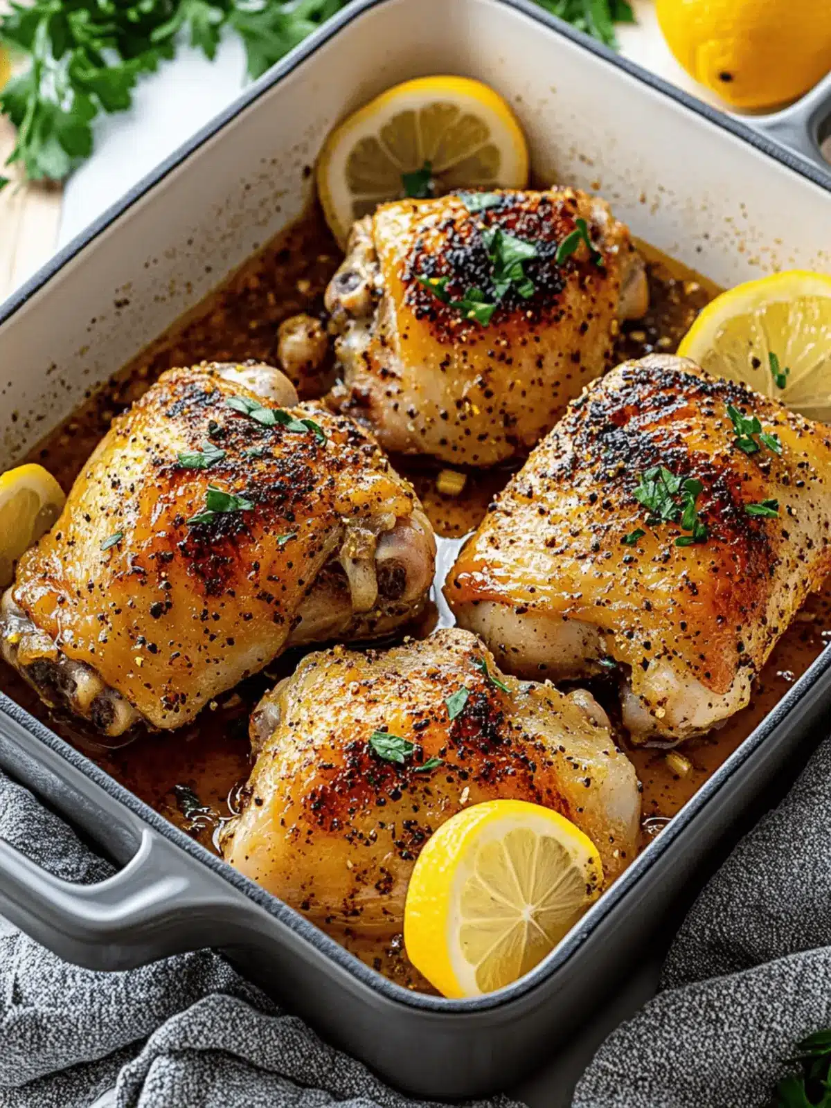 Lemon Pepper Chicken Thighs