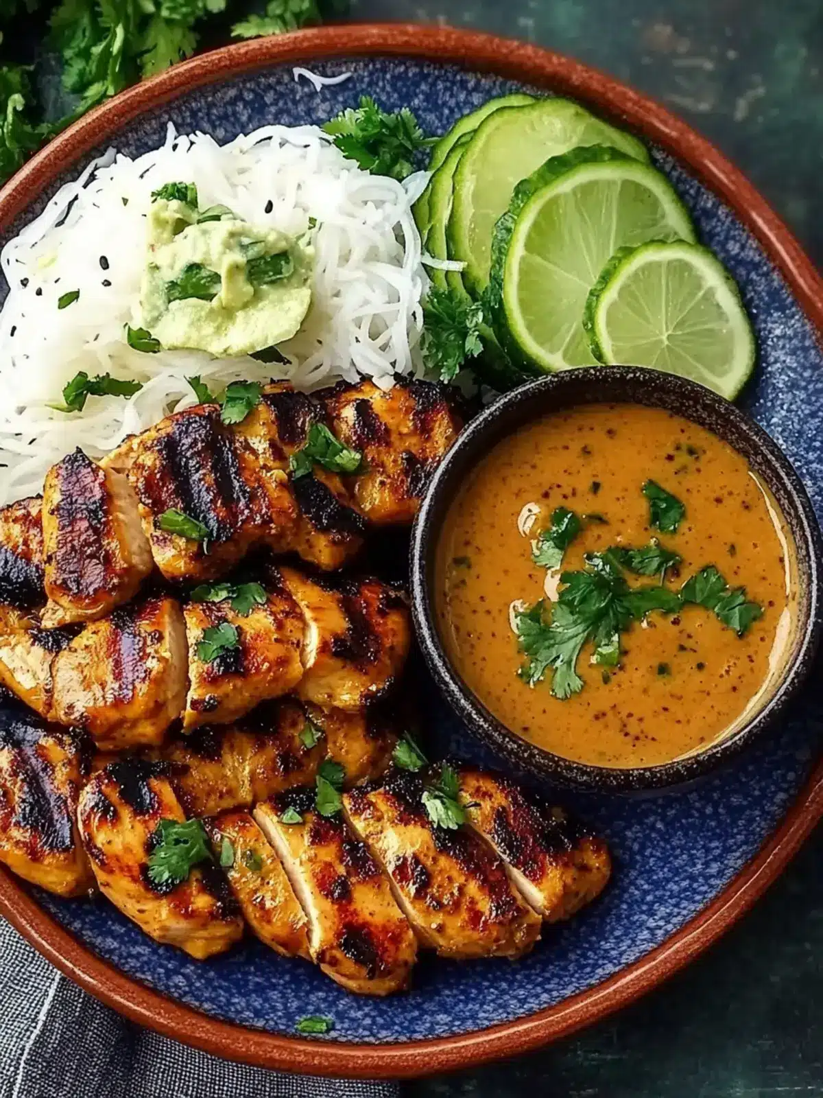 Easy Thai Chicken Satay & Peanut Sauce