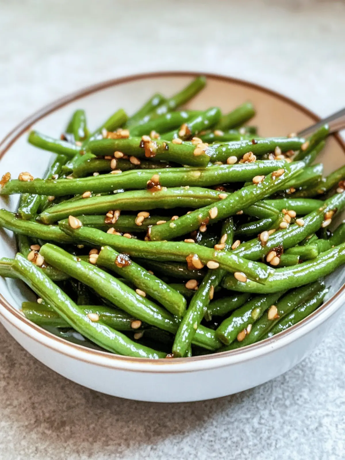 Garlic Sesame Green Beans