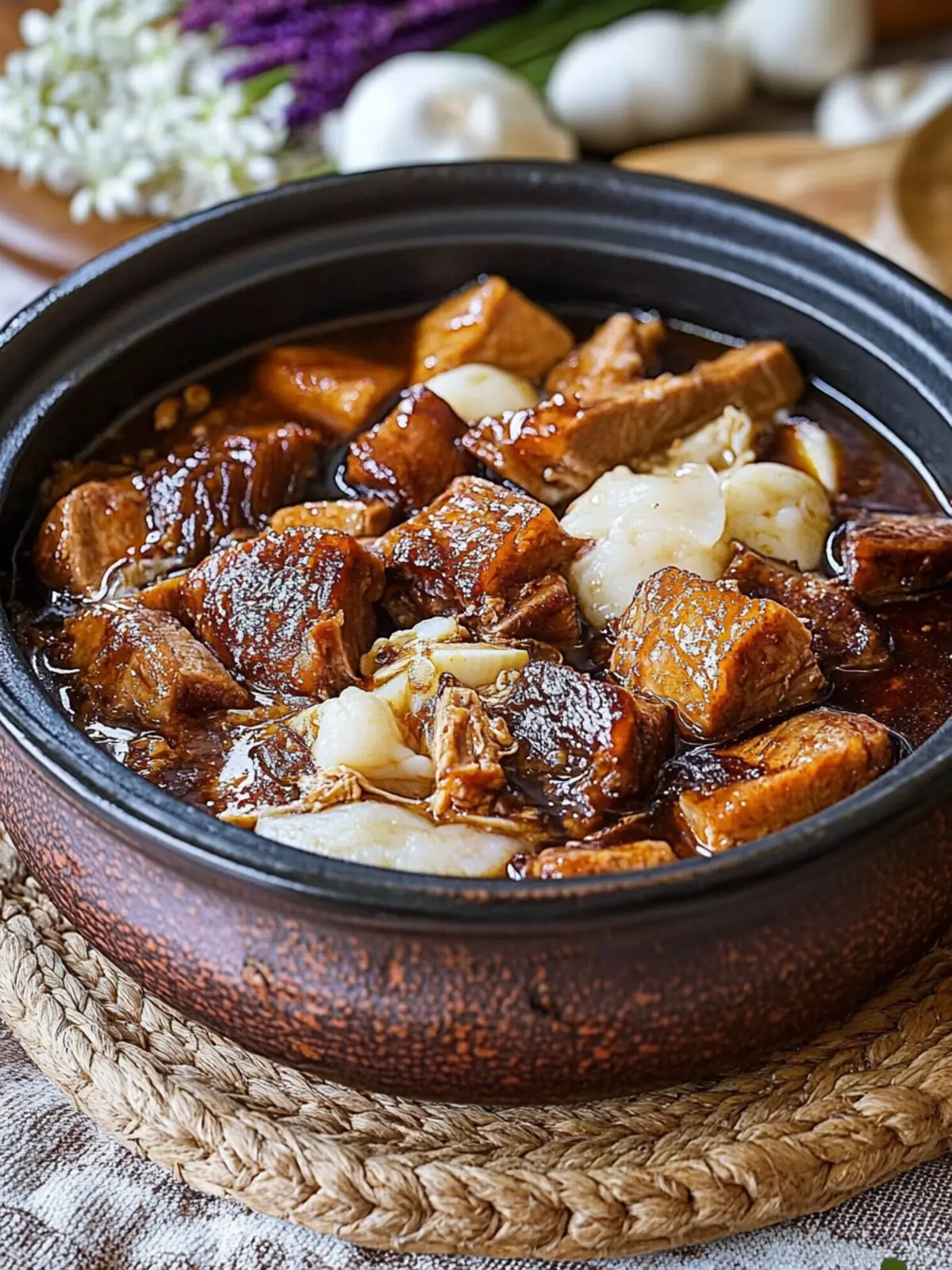 Kecap Manis-Braised Pork