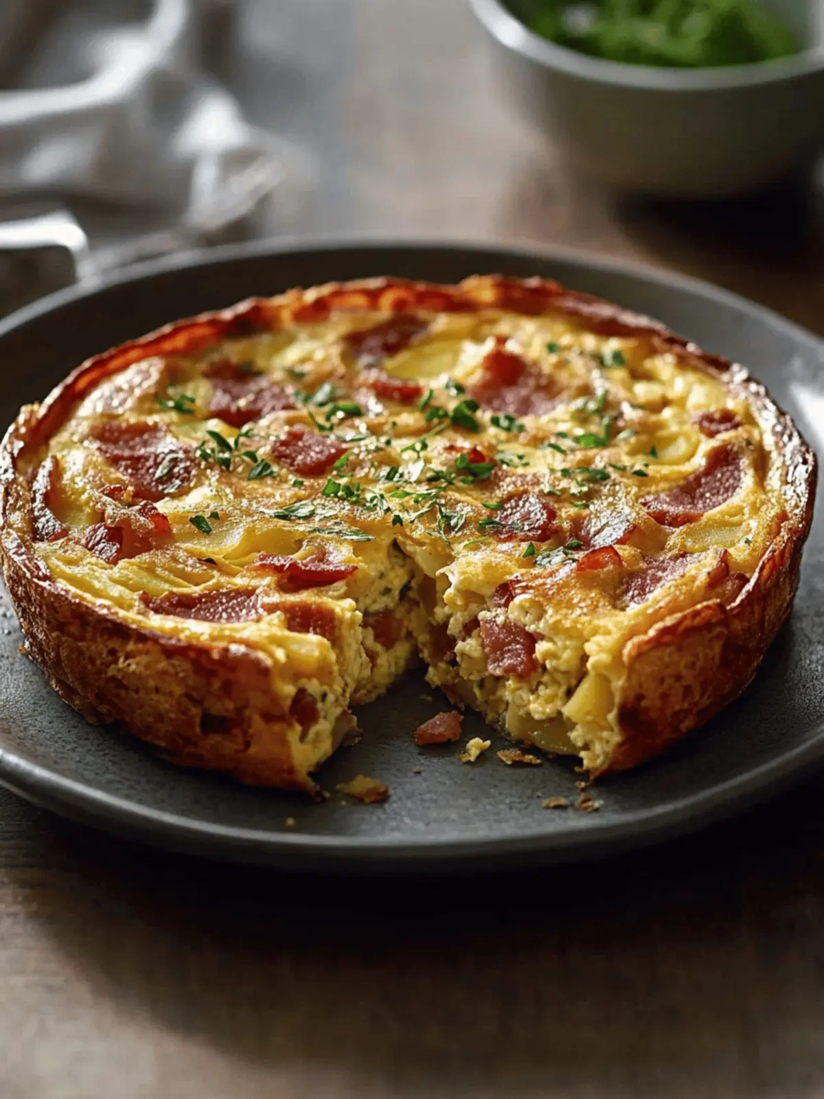 Irresistible Bacon Potato Frittata for Cozy Mornings 3 Bacon Potato Frittata