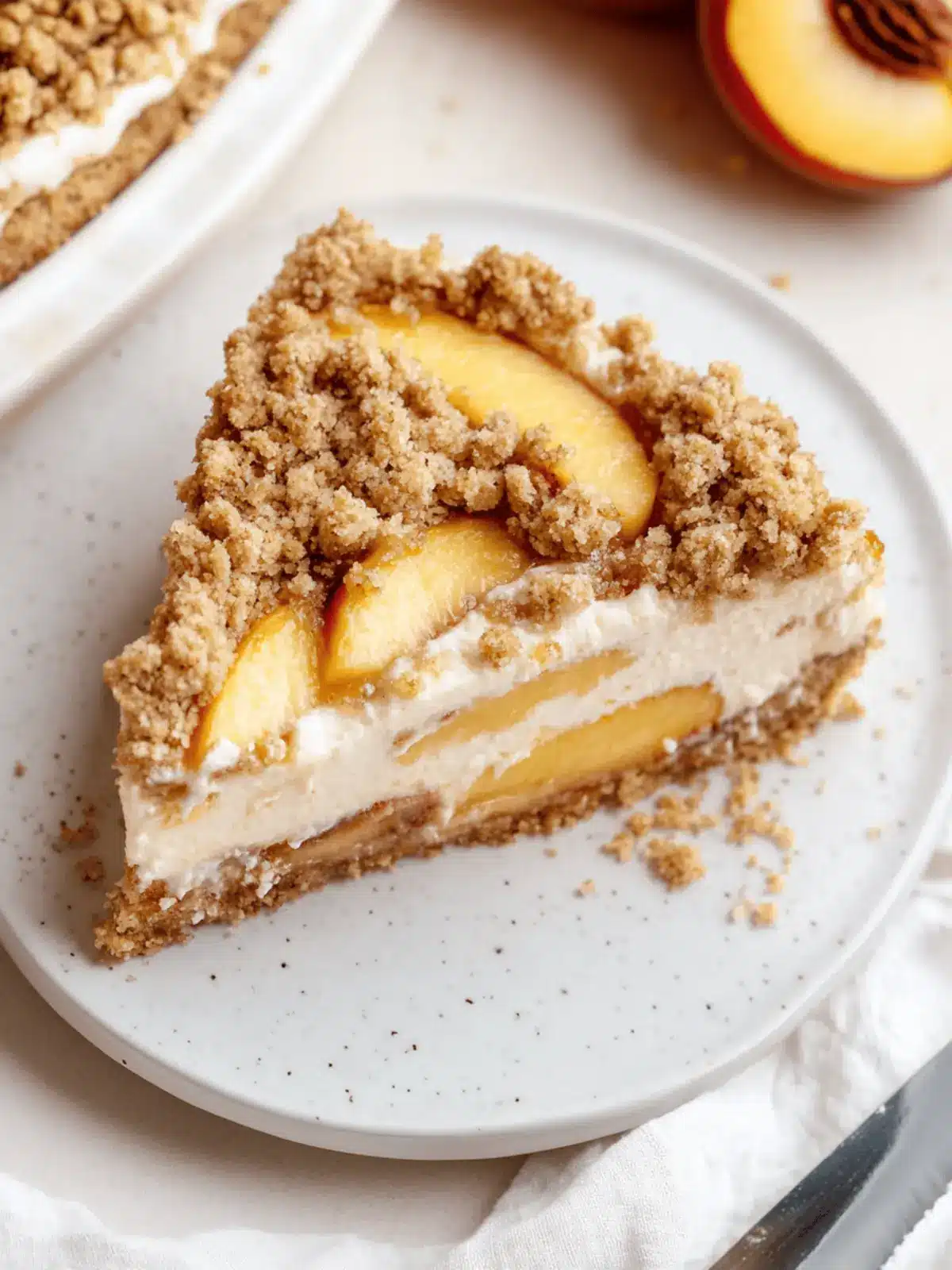 Peach Crumble Cheesecake
