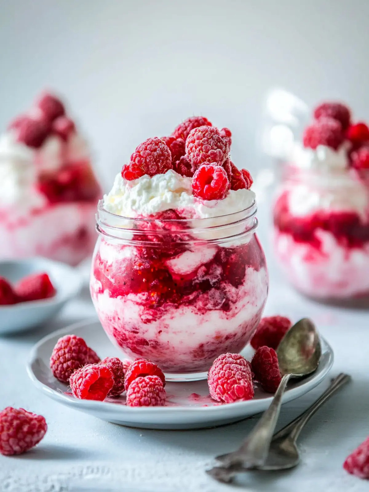 Raspberry Fool with Whipped Mascarpone