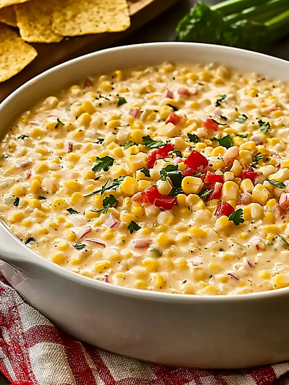 Crockpot Christmas Corn Dip