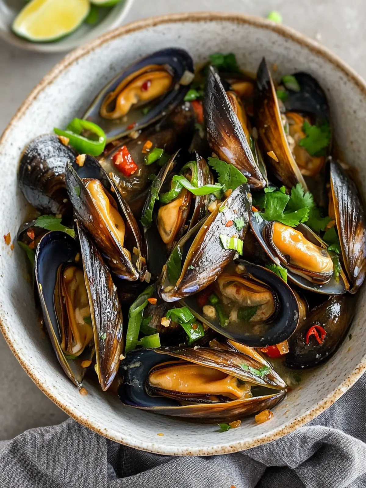 Vietnamese Stir Fry Mussels
