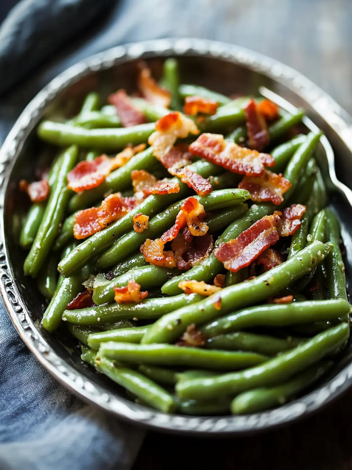Easy Green Beans with Bacon