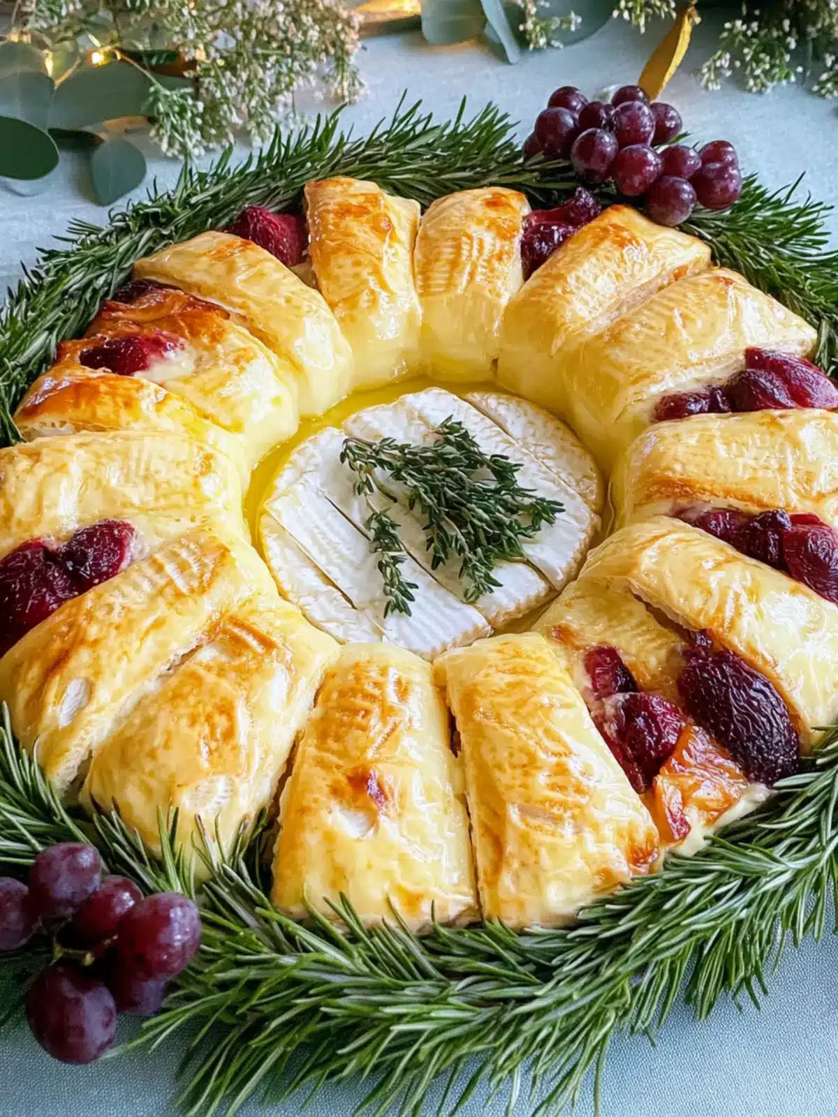 XL Brie Wreath: Your Show-Stopping Holiday Appetizer! 3 XL Brie Wreath