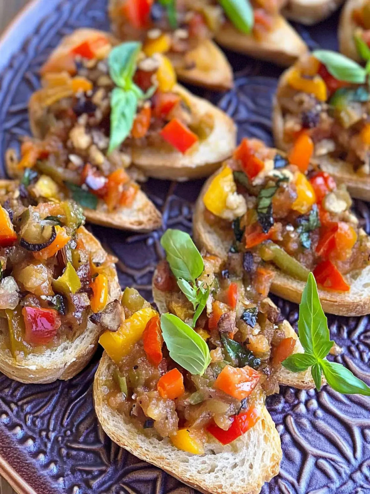 Caponata on Crostini