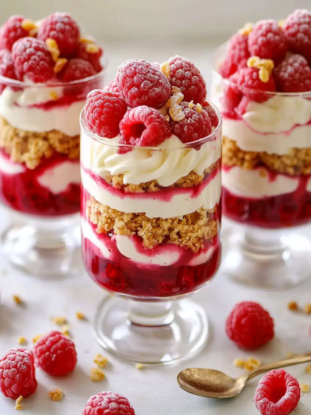 Raspberry Cheesecake Parfaits