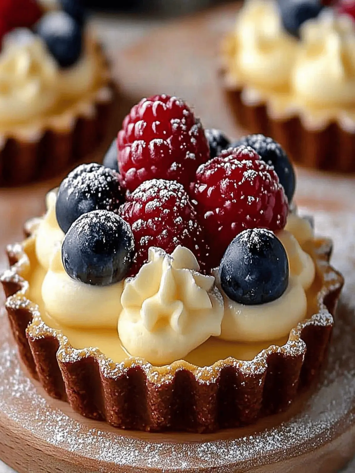 Elegant White Chocolate Mousse Tartlets