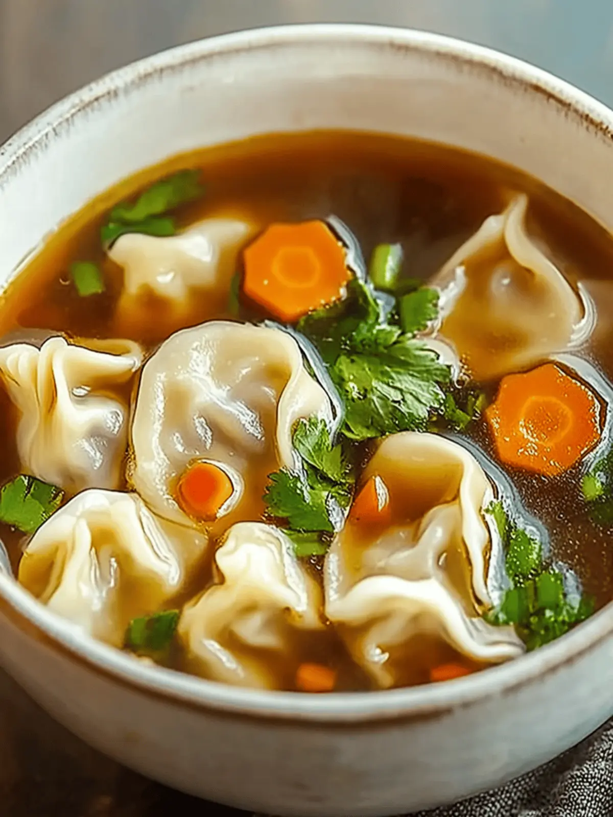 Comforting Potsticker Soup