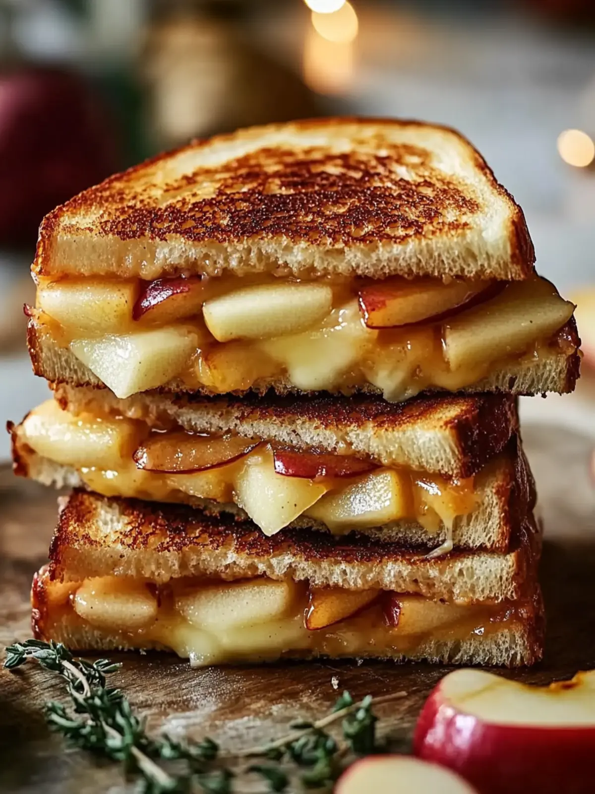 Honey Apple Cheddar Melt (Sweet & Savory Grilled Cheese)