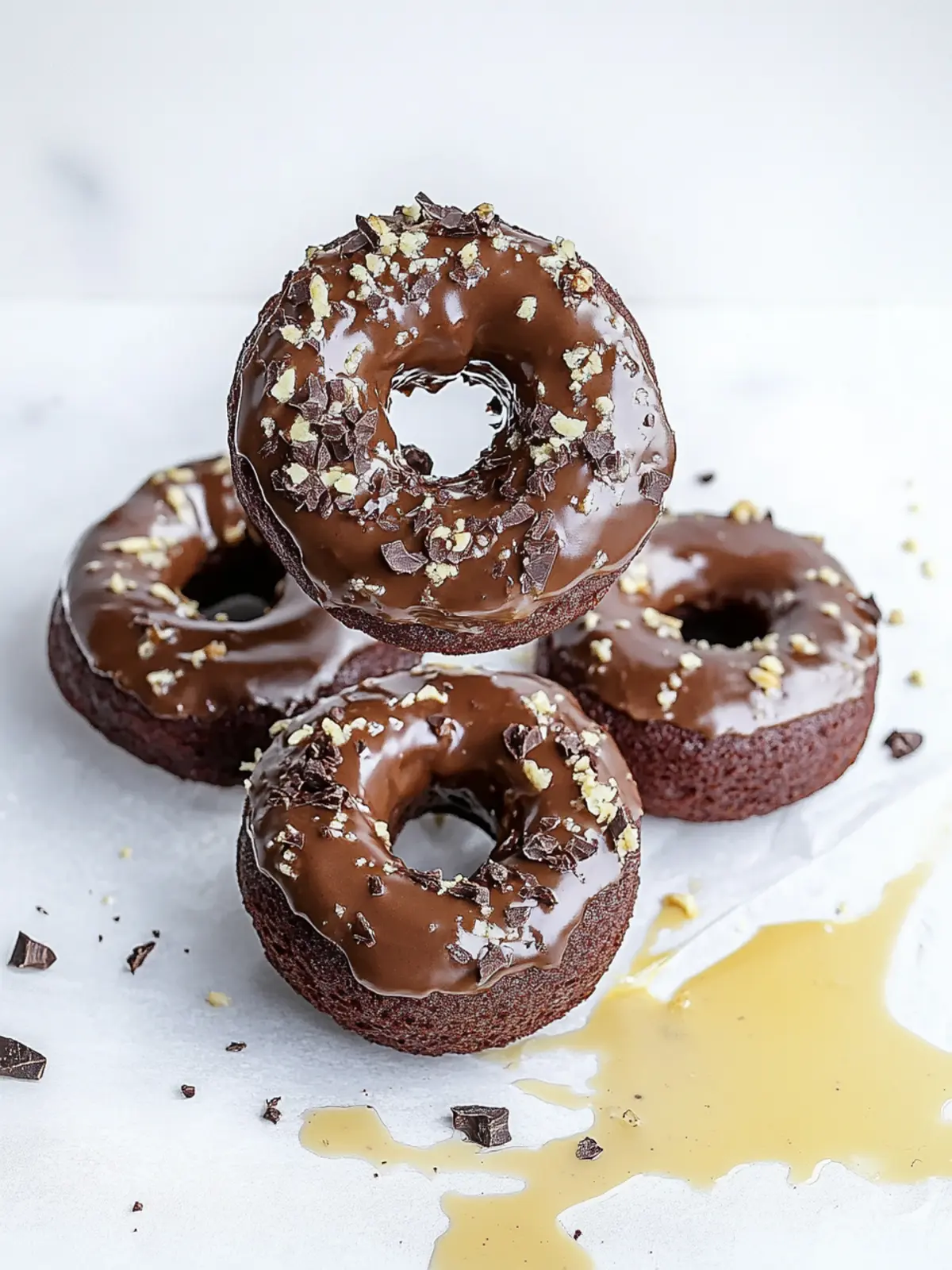 Chocolate Tahini Doughnuts