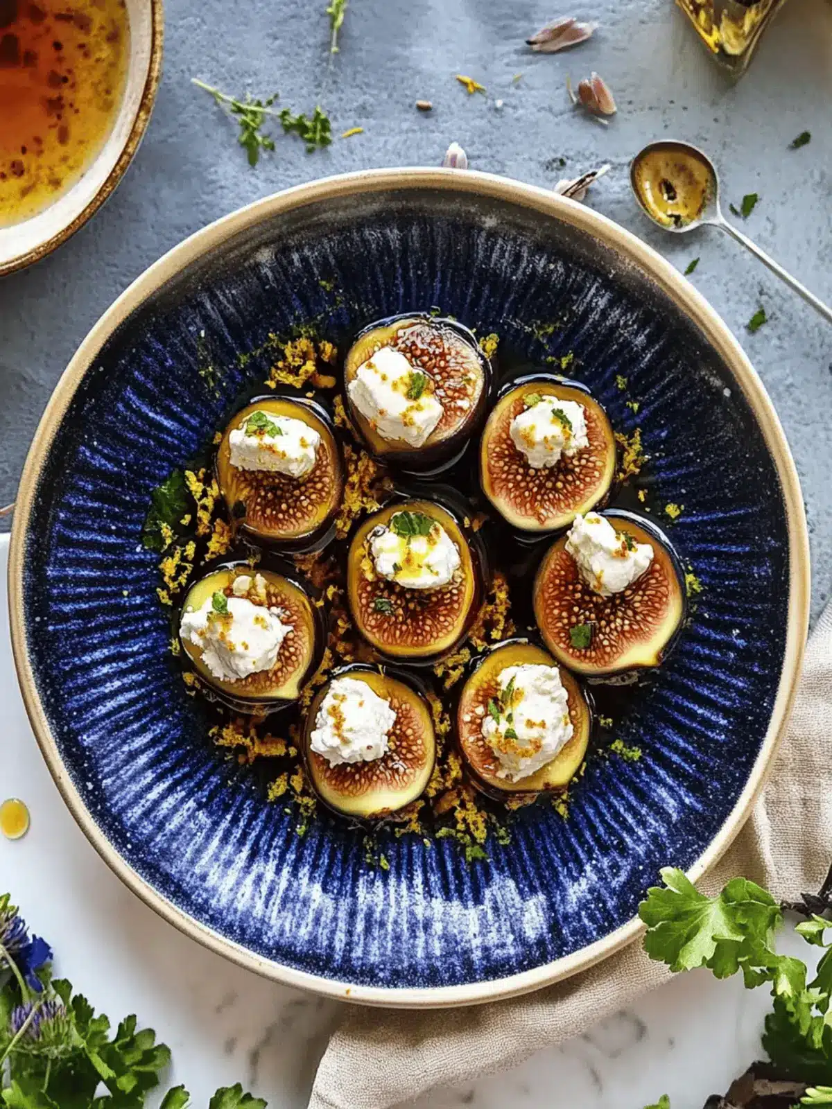 Feta-Stuffed Figs With Saffron Syrup: Elevate Your Appetizers 4 Feta-Stuffed Figs With Saffron Syrup
